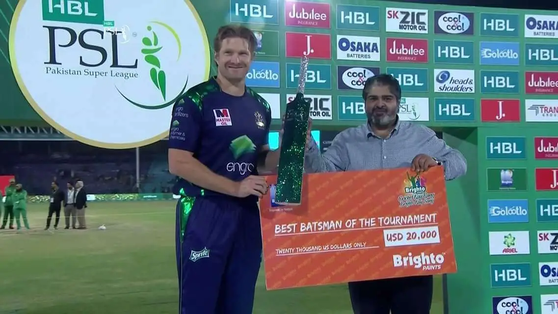 Shane Watson Included in Platinum Category for PSL